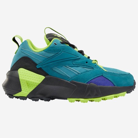 Reebok - Baskets en Velours de Cuir & Mesh Aztrek Double Mix T vert/bleu - 04 -3483179