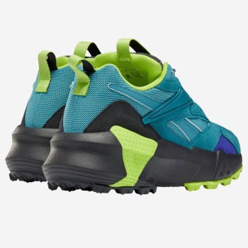 Reebok - Baskets en Velours de Cuir & Mesh Aztrek Double Mix T vert/bleu - 04 -3483179