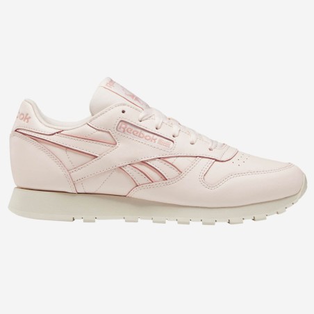 Reebok - Baskets en Cuir Cl Ltr rose clair - 04 -3483041