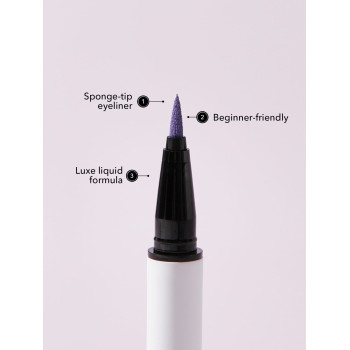 SHEGLAM Liquide Eyeliner Color Crush-tmi 7 Couleurs Résistant Aux Bavures, Crayon Eyeliner Hautement Pigmenté, Sweatproof, Facile À Utiliser, Durable , Eyeliner Violet - 2768458