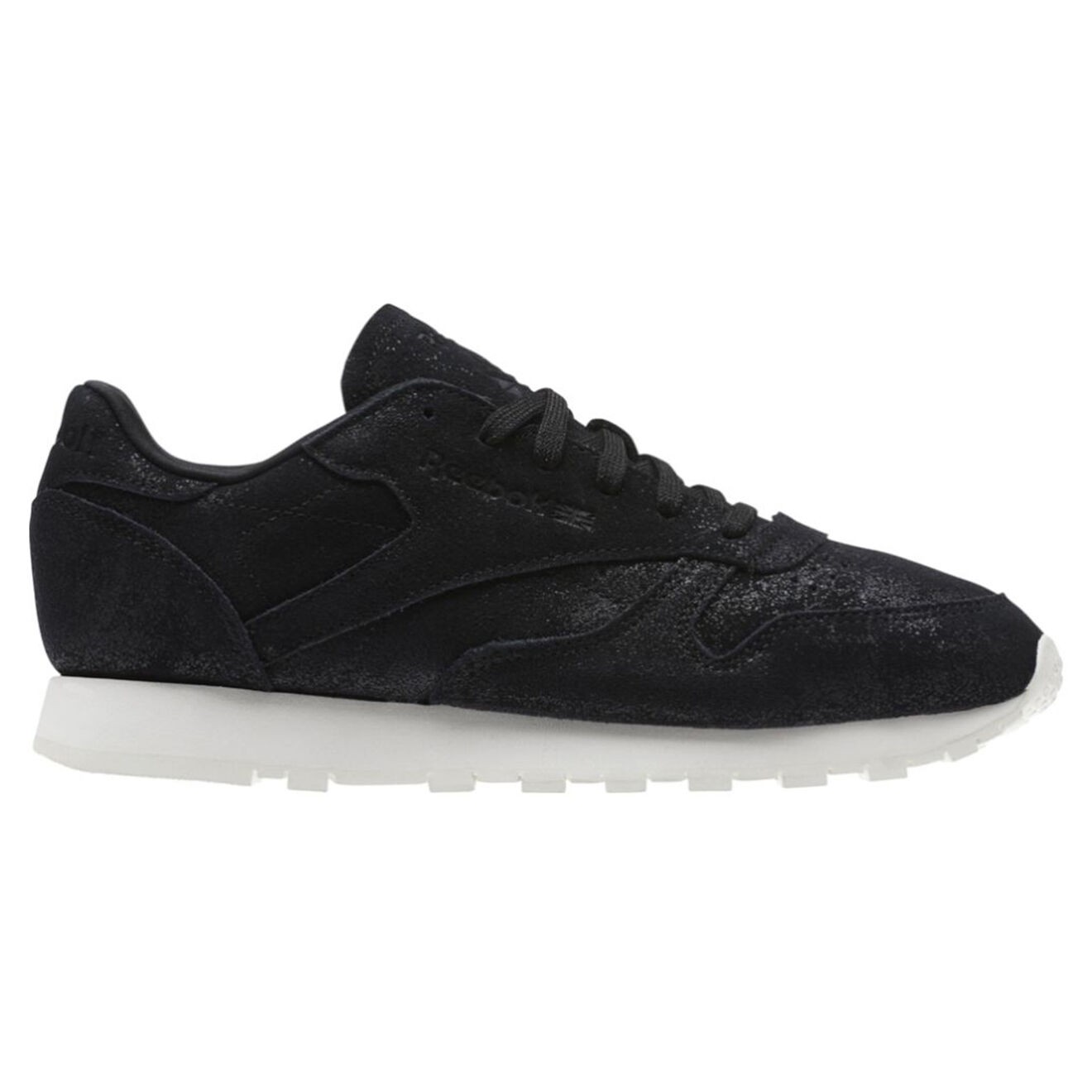 Reebok - Baskets en Velours de Cuir Classic Shimmer noires - 04 -2728184