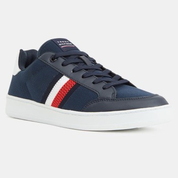 Tommy Hilfiger - Tennis Retro Cupsole Knit bleu marine - 04 -4785814