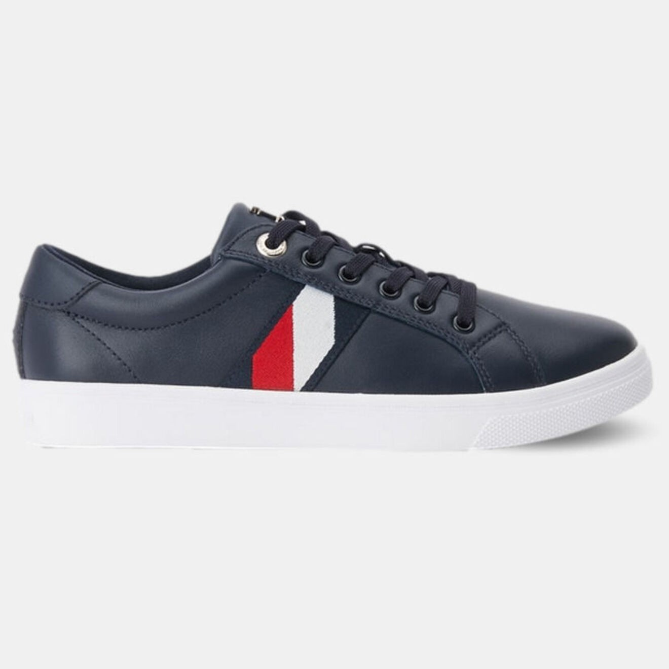 Tommy Hilfiger - Baskets en Cuir Corporate Cupsole bleu marine - 04 -4785175