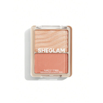 SHEGLAM Glam 101 Duo Highlighter Et Blush Hybride-palette De Poudre Surligneuse Pour Les Joues De St. Tropez, Utilisation Multiple, Ne S'efface Pas, Non Gras, Lisse Et Léger - 2992015