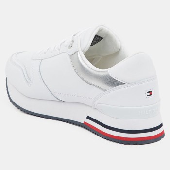 Tommy Hilfiger - Baskets running compensées en Cuir Active blanches - 04 -4337009