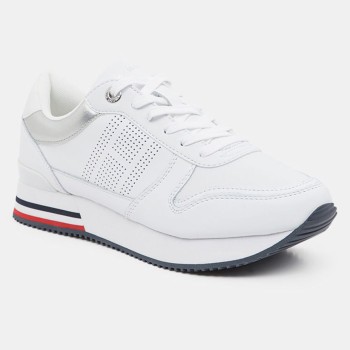 Tommy Hilfiger - Baskets running compensées en Cuir Active blanches - 04 -4337009