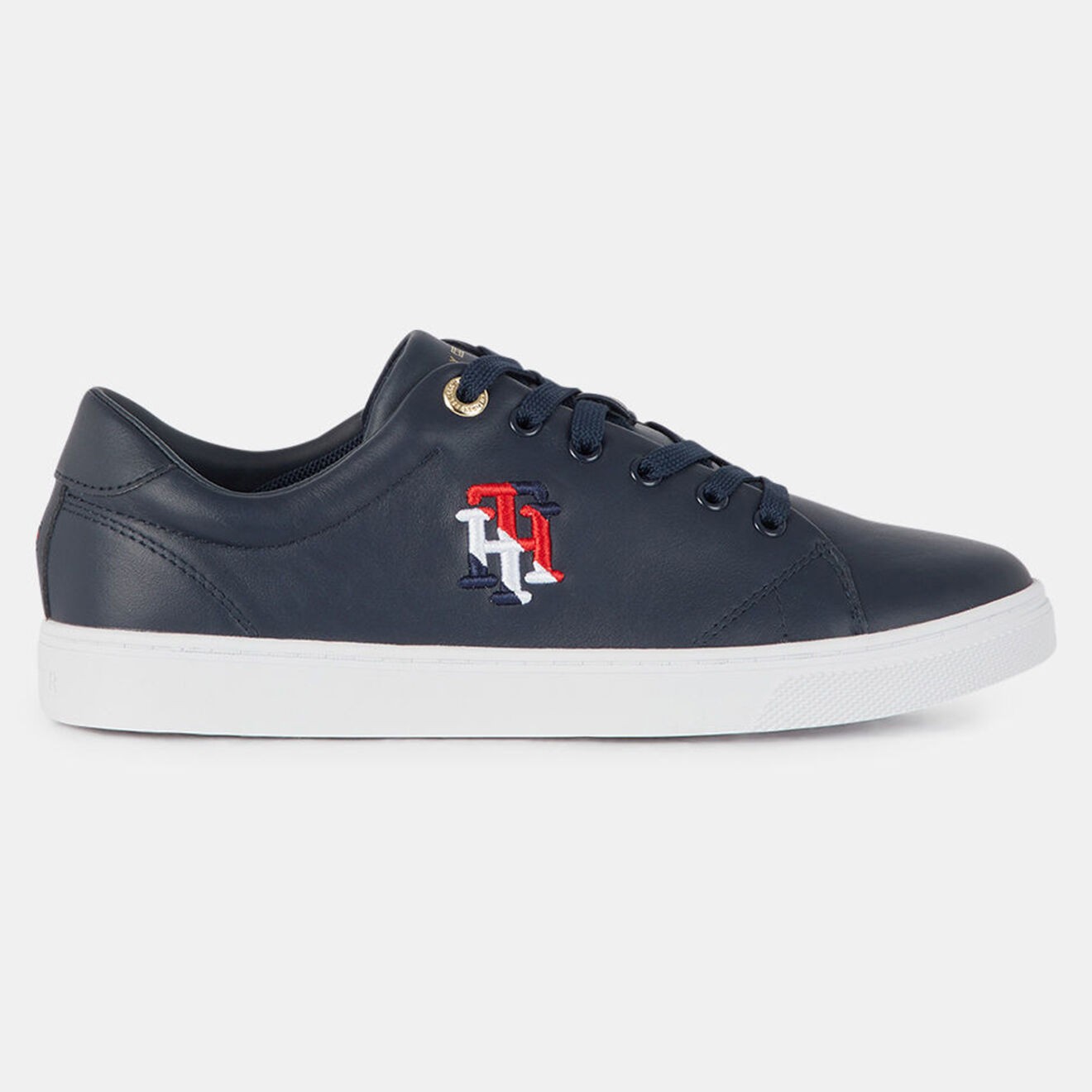 Tommy Hilfiger - Baskets en Cuir Monogram bleu marine - 04 -4336985