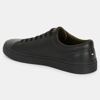 Tommy Hilfiger - Baskets en Cuir Corporate Monoch noires - 04 -4336847