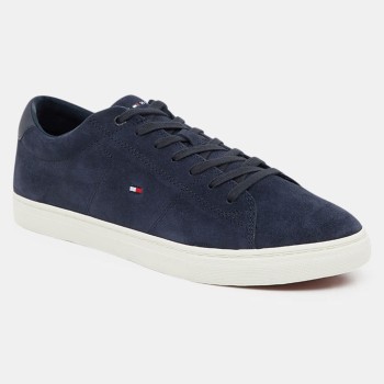 Tommy Hilfiger - Baskets en Velours de Cuir Vulc bleu marine - 04 -4336841