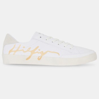 Tommy Hilfiger - Baskets en Cuir signature blanches - 04 -4100111