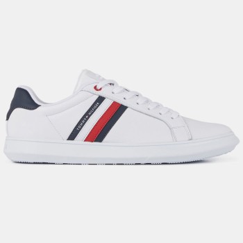 Tommy Hilfiger - Baskets en Cuir Essential Cupsole blanches - 04 -3641951