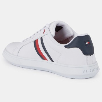 Tommy Hilfiger - Baskets en Cuir Essential Cupsole blanches - 04 -3641951