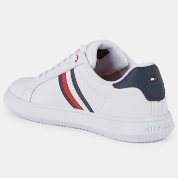 Tommy Hilfiger - Baskets en Cuir Essential Cupsole blanches - 04 -3641951