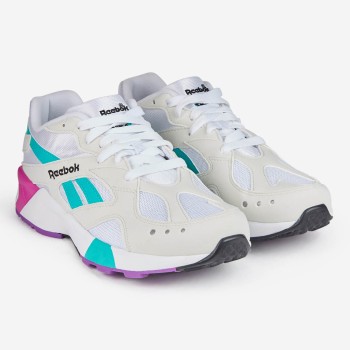 Reebok - Baskets Aztrek blanc/Vioelt/Rose - 04 -3205748