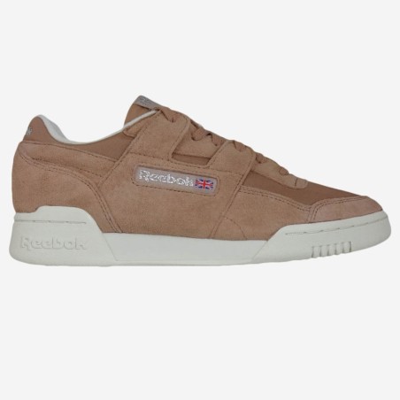 Reebok - Baskets en Velours de Cuir Workout Lo Plus Cn3835 beiges - 04 -2981912