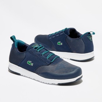 Lacoste - Baskets L.Ight 317 1 bleu marine/vert - 04 -2477042