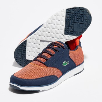 Lacoste - Baskets L.Ight 317 1 rouge/bleu marine - 04 -2477036