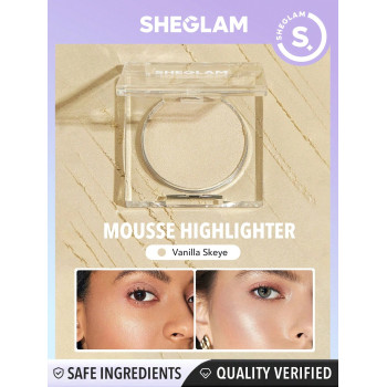 SHEGLAM Surligneur En Mousse De Cristal Cosmique - Surligneur En Poudre À La Vanille Skeye Powder Shimmer Long Wear Brightening Non-caking Glow - 2309760