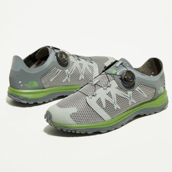 The North Face - Sneakers trekking Litewave Flow Boa gris/vert - 04 -3613709