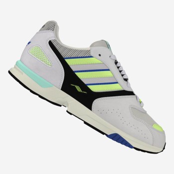 Adidas - Baskets en Velours de Cuir & Mesh Zx 4000 beige/noir/jaune - 04 -3215009