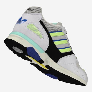 Adidas - Baskets en Velours de Cuir & Mesh Zx 4000 beige/noir/jaune - 04 -3215009