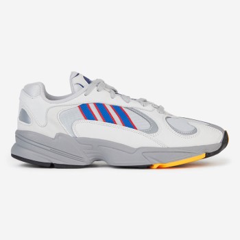 Adidas - Baskets en Velours de Cuir & Mesh Yung-1 gris/blanc - 04 -3214922