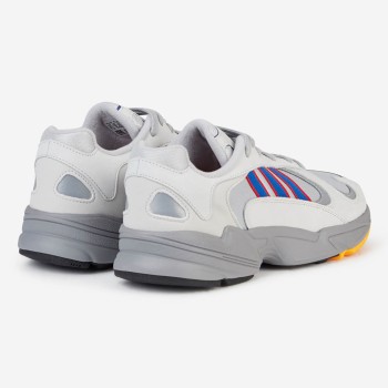 Adidas - Baskets en Velours de Cuir & Mesh Yung-1 gris/blanc - 04 -3214922