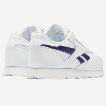 Reebok - Baskets en Cuir Cl Lthr Bicolore blanc/bleu - 04 -3483113