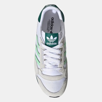 Adidas - Baskets en Velours de Cuir Zx 500 blanc/vert - 04 -3883904