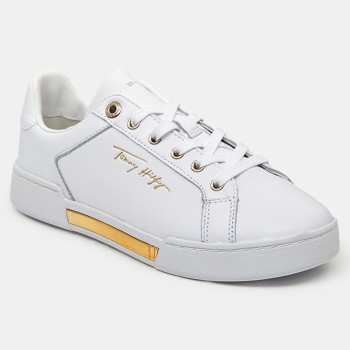 Tommy Hilfiger - Baskets en Cuir Elevated blanches - 04 -4543142