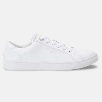 Tommy Hilfiger - Baskets en Cuir Leo blanches - 04 -4543115