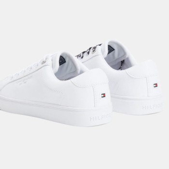 Tommy Hilfiger - Baskets en Cuir Leo blanches - 04 -4543115