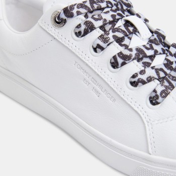 Tommy Hilfiger - Baskets en Cuir Leo blanches - 04 -4543115