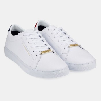 Tommy Hilfiger - Baskets en Cuir Nos Tommy Essential blanches - 04 -4543112