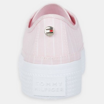 Tommy Hilfiger - Baskets Essential rayées rose pâle - 04 -4543091