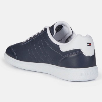 Tommy Hilfiger - Baskets en Cuir Essential Corporate Cupsole bleu marine - 04 -3897092