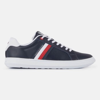 Tommy Hilfiger - Baskets en Cuir Essential Cupsole bleu marine - 04 -3641948