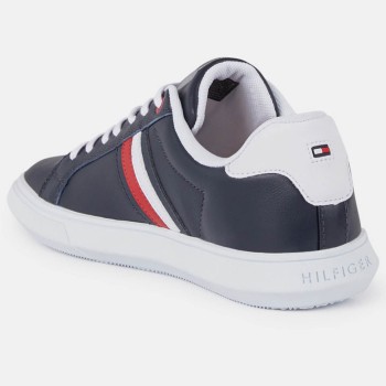 Tommy Hilfiger - Baskets en Cuir Essential Cupsole bleu marine - 04 -3641948