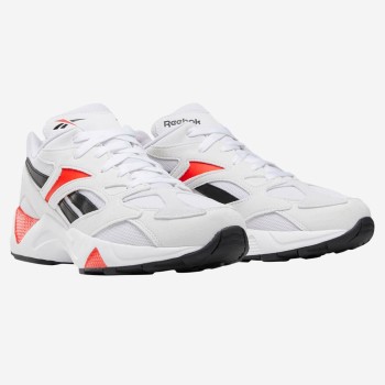 Reebok - Baskets Aztrek 96 blanc/noir/orange - 04 -3482993