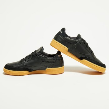 Reebok - Baskets en Cuir Club C 85 New Heel noires - 04 -3482981