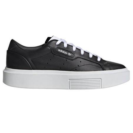 Adidas - Baskets en Cuir Adidas Sleek Super W noir/blanc - 04 -3480098