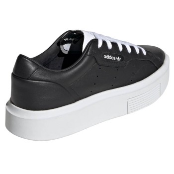 Adidas - Baskets en Cuir Adidas Sleek Super W noir/blanc - 04 -3480098