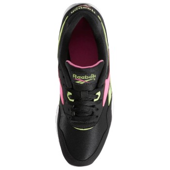 Reebok - Baskets en Velours de Cuir & Mesh Rapide noir/vert/rose - 04 -3205724