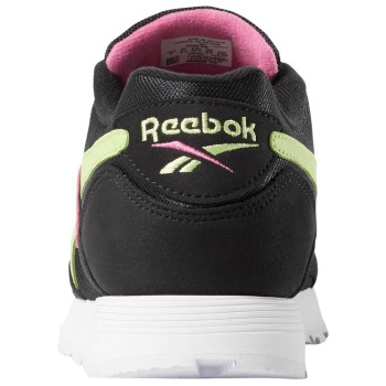 Reebok - Baskets en Velours de Cuir & Mesh Rapide noir/vert/rose - 04 -3205724