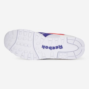 Reebok - Baskets en Velours de Cuir & Mesh Rapide Ogi blanc/bleu - 04 -3205718