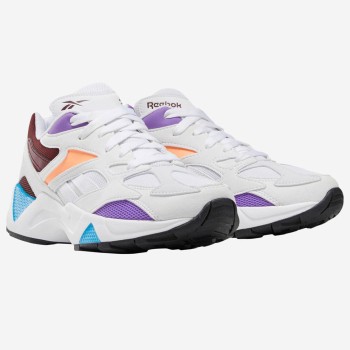 Reebok - Baskets Aztrek 96 blanc/bordeaux/violet - 04 -3483092