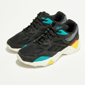 Reebok - Baskets Aztrek 96 noir/turquoise/orange - 04 -3483047