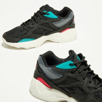 Reebok - Baskets Aztrek 96 noir/turquoise/orange - 04 -3483047