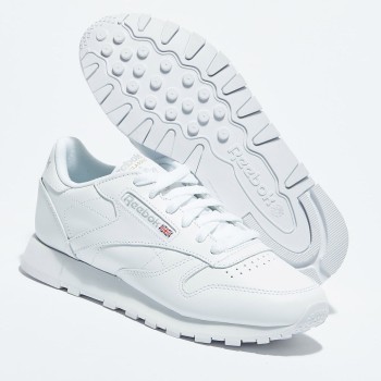 Reebok - Baskets en Cuir Cl Lthr Basique 2232 blanches - 04 -2981921