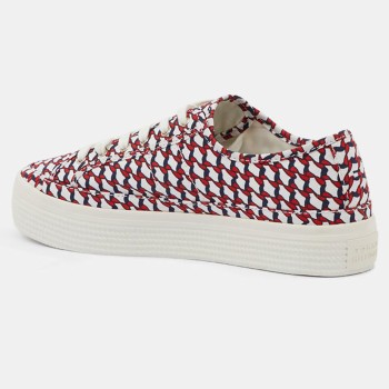 Tommy Hilfiger - Baskets Canvas imprimées bleu/blanc/rouge - 04 -4336943